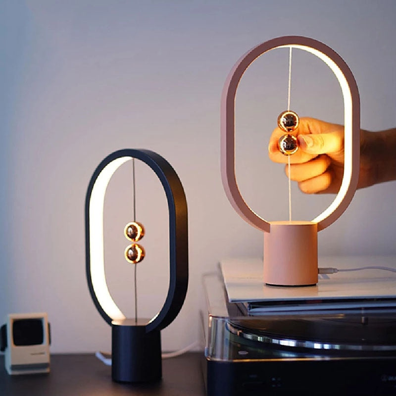 Magnetic Levitation Table Lamp with USB Rechargeable Design