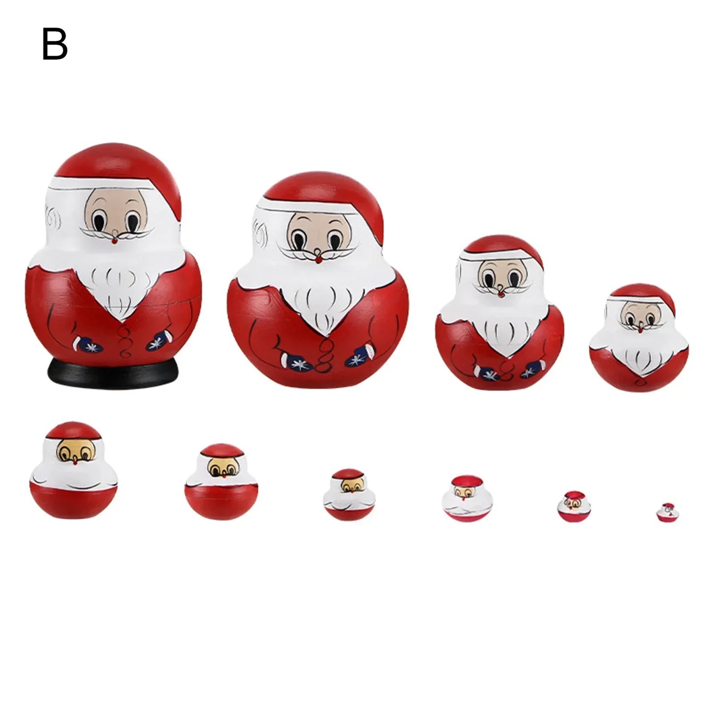 Wooden Russian Matryoshka Dolls Set of 10