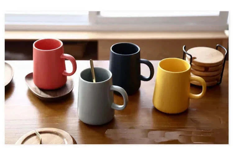 Extra-Large Stoneware Coffee Mug 15 oz in Brown or Gray