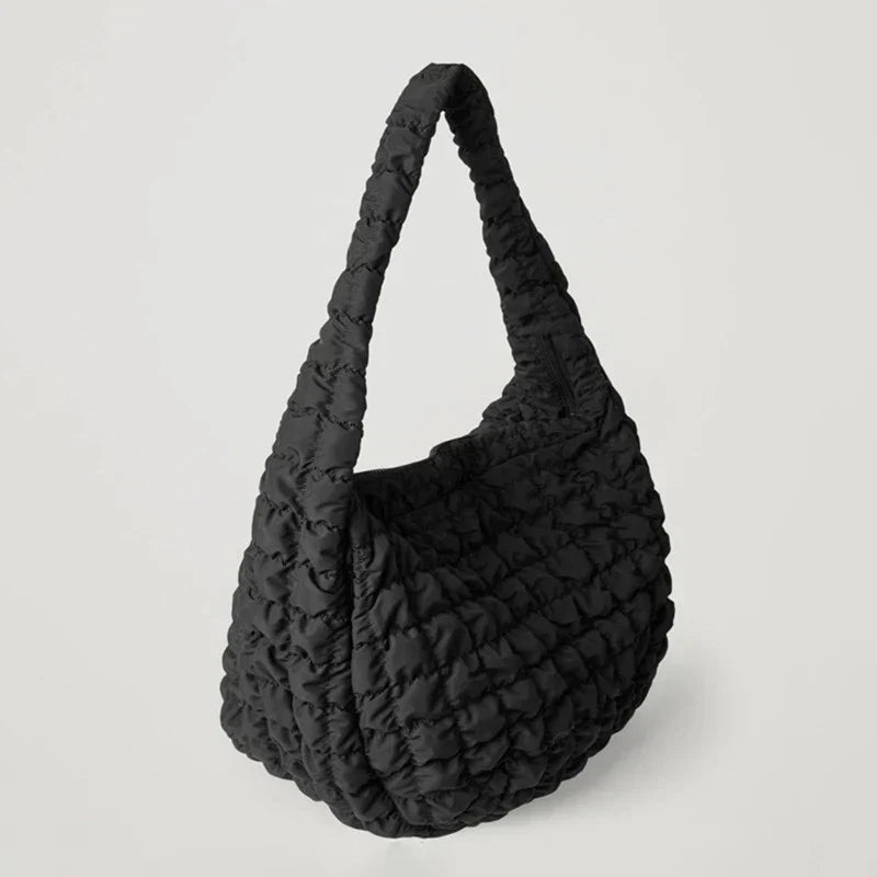 X-Large Quilted Shoulder Bag in Nylon and Polyester