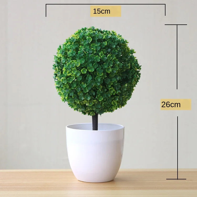 Mini Plastic Bonsai Tree for Desk Decor