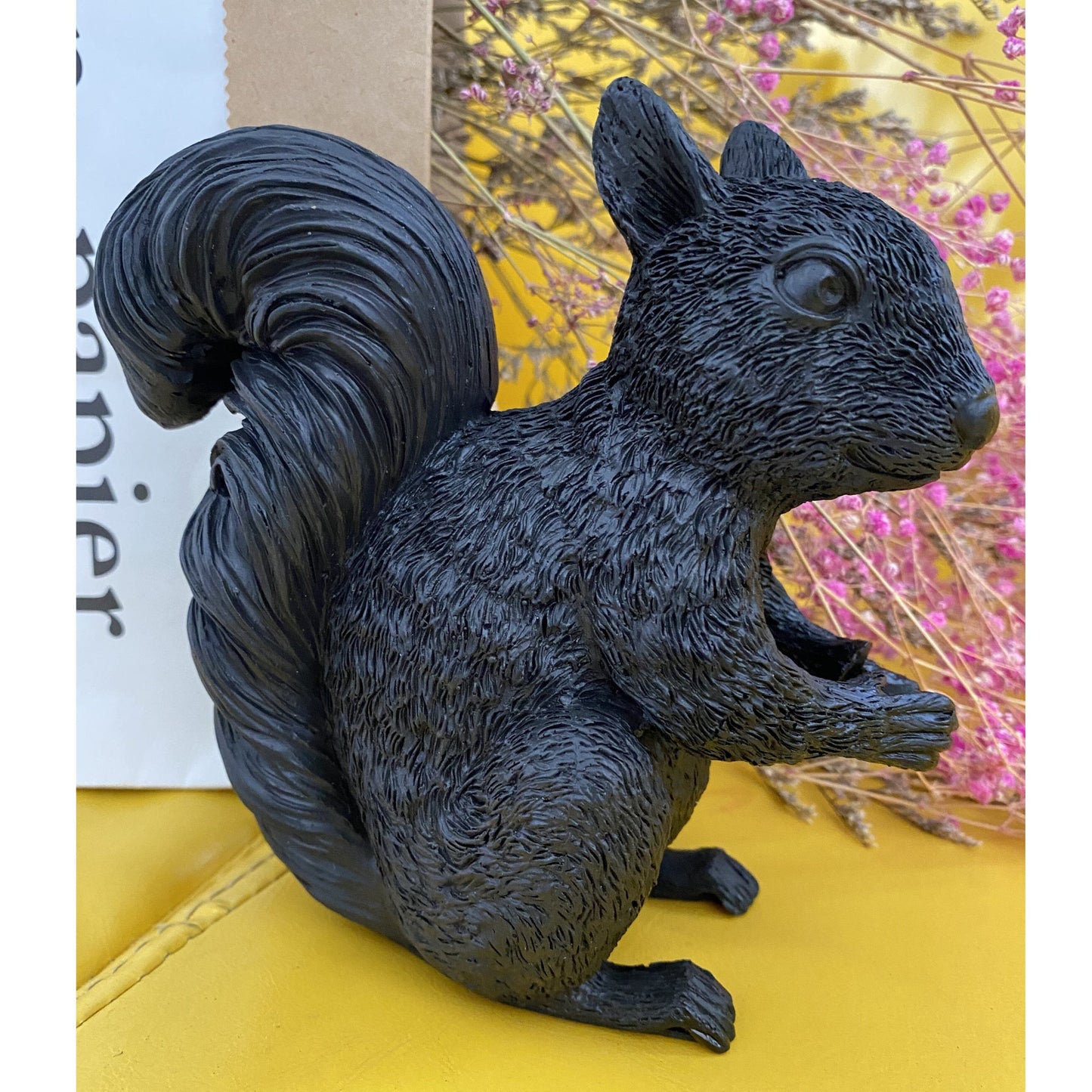 Resin Squirrel LED Table Lamp for Kids