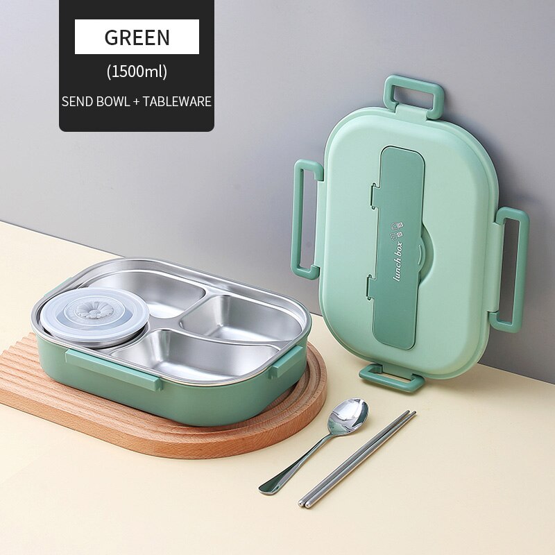 Stainless Steel Kids Bento Lunchbox with Soup Compartment