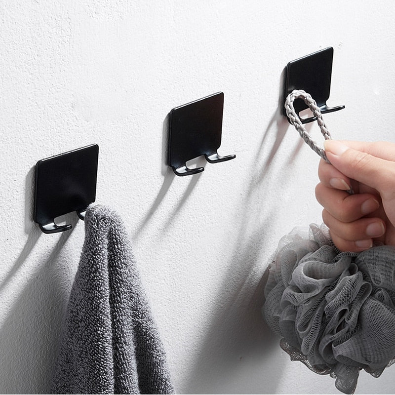 Wall Mounted No-Drill Razor Holder Hook for Bathroom Storage