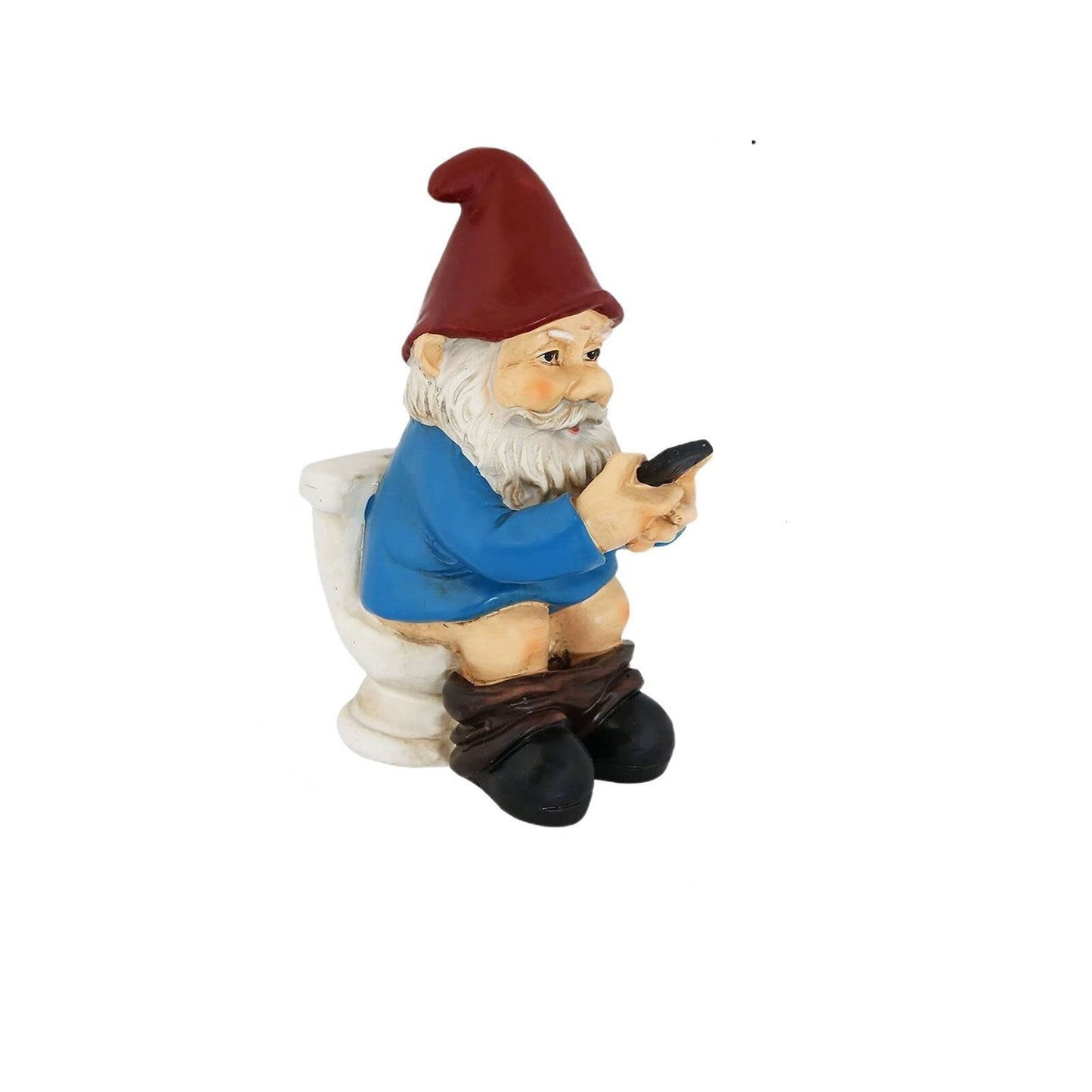 Surfboard Garden Gnome Statue - Playful Outdoor Decor