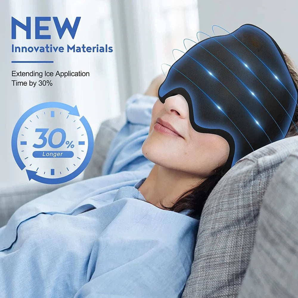 Migraine Relief Hot Cold Therapy Head Wrap