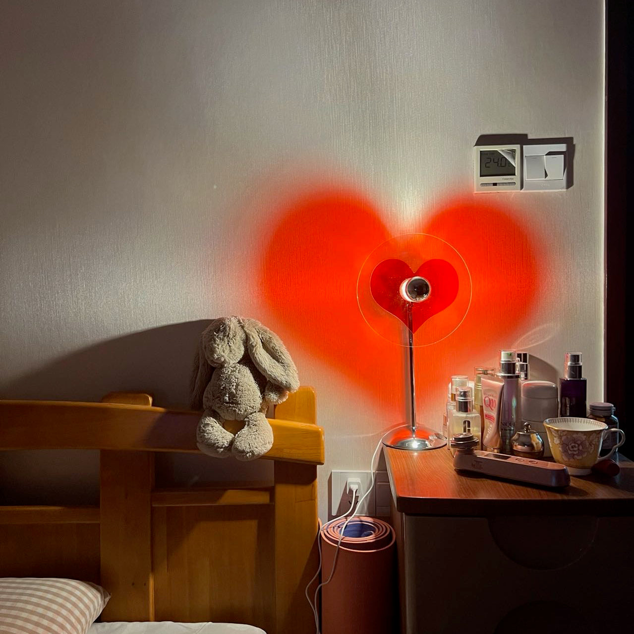 Rechargeable LED Table Lamp with Metal Shade