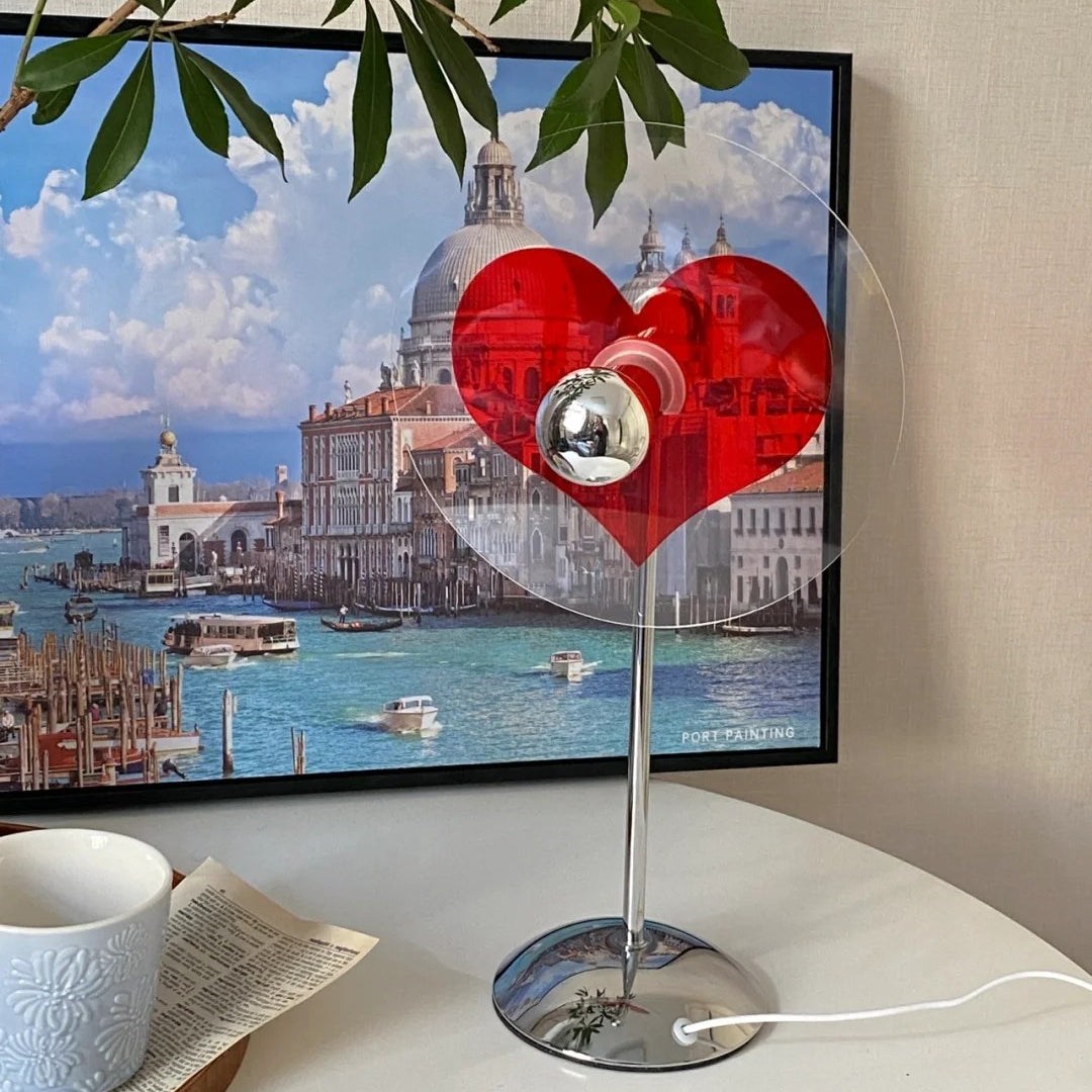 Rechargeable LED Table Lamp with Metal Shade