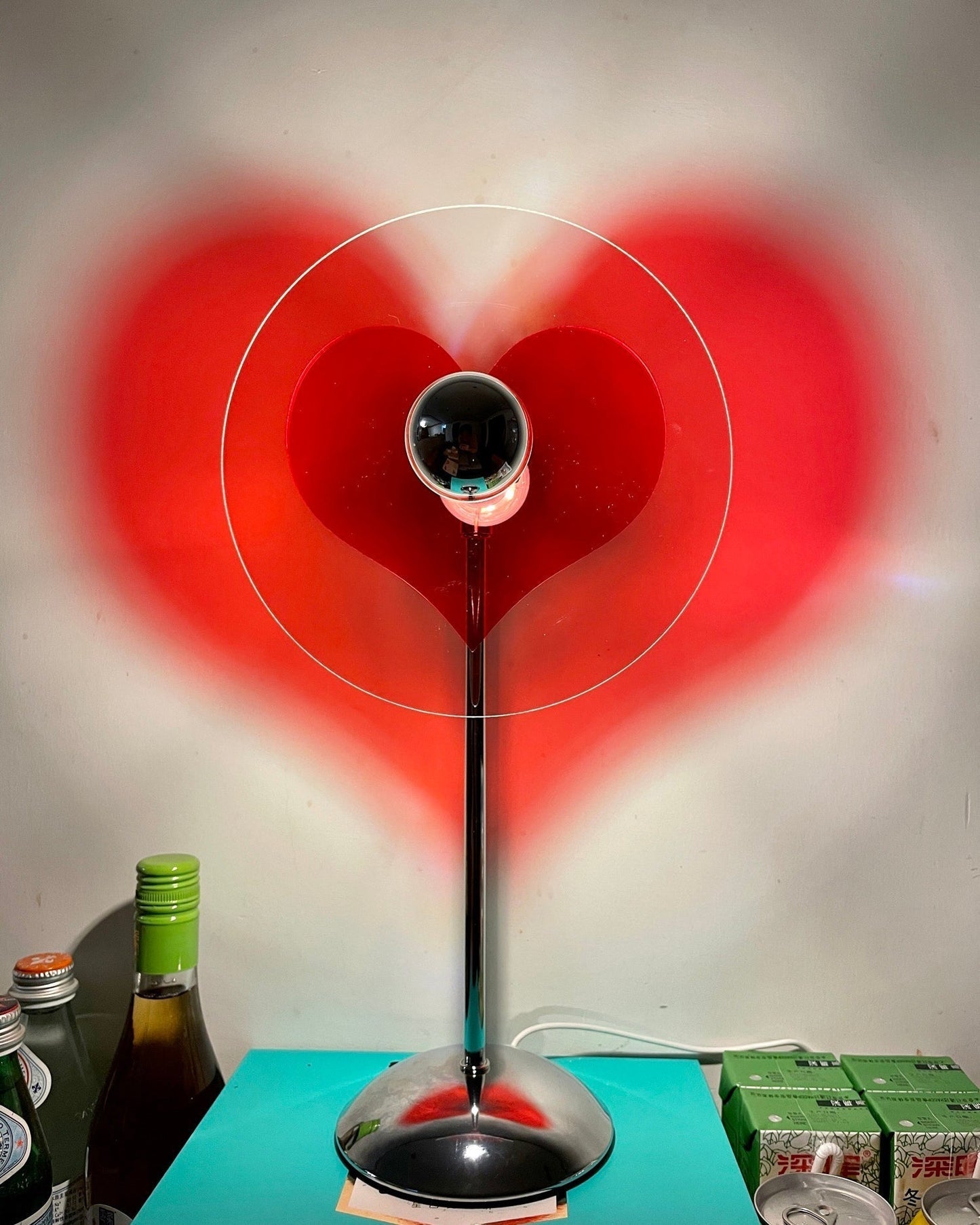 Rechargeable LED Table Lamp with Metal Shade
