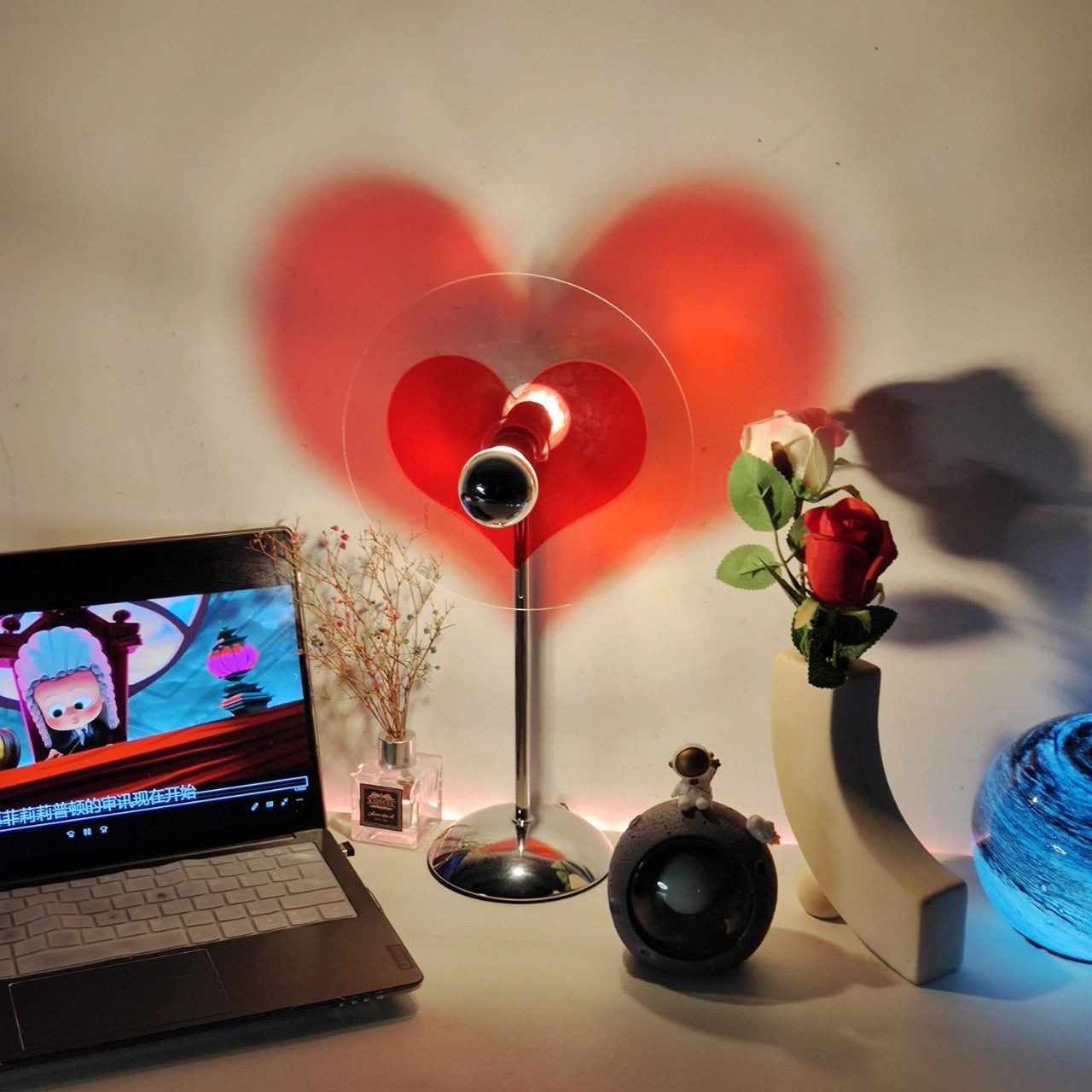 Rechargeable LED Table Lamp with Metal Shade