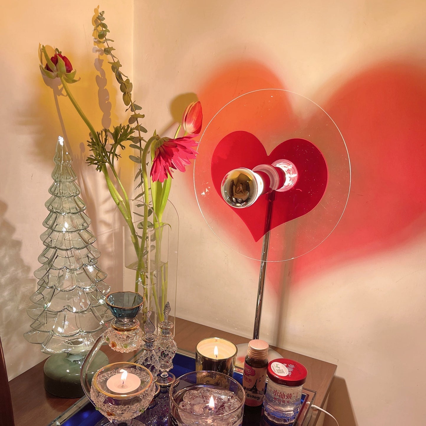 Rechargeable LED Table Lamp with Metal Shade