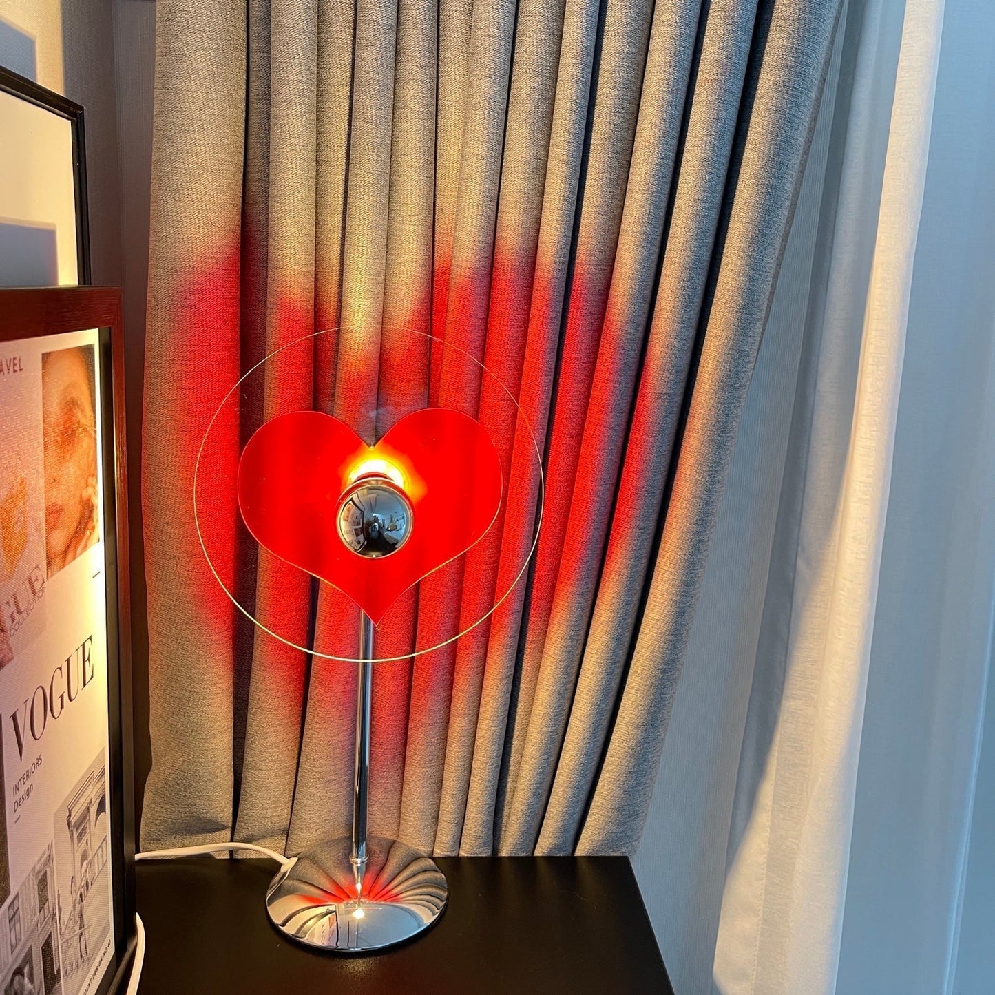 Rechargeable LED Table Lamp with Metal Shade
