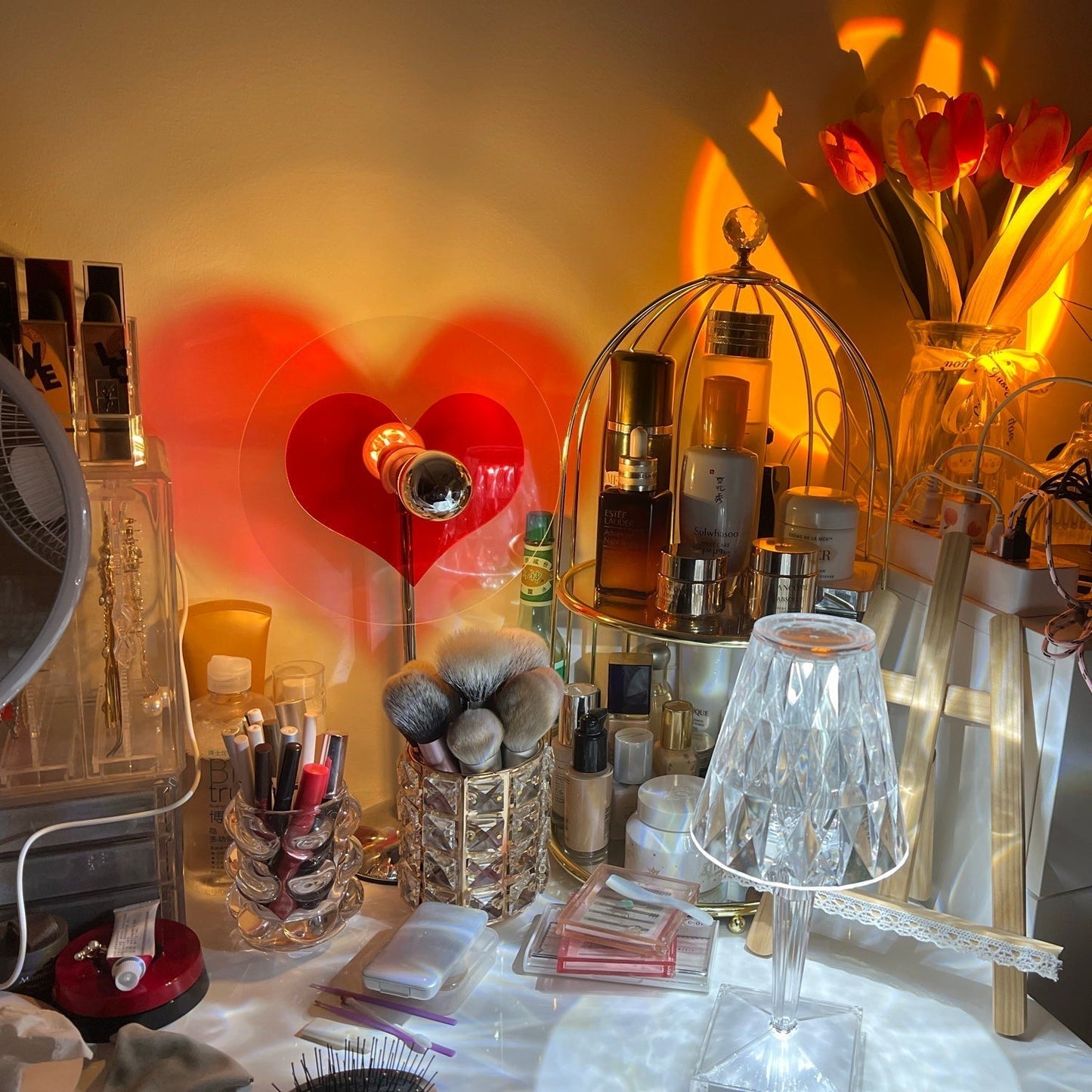Rechargeable LED Table Lamp with Metal Shade