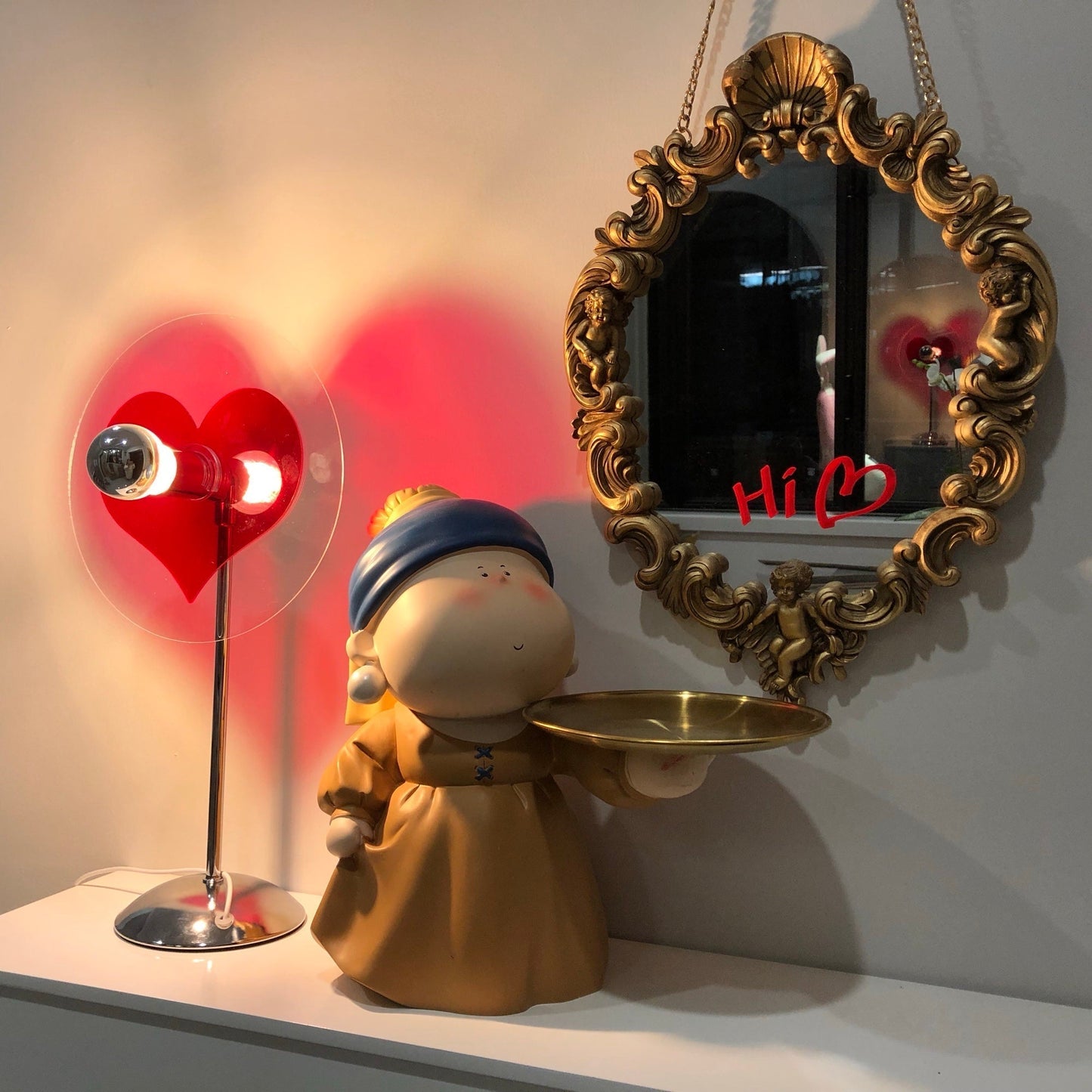 Rechargeable LED Table Lamp with Metal Shade