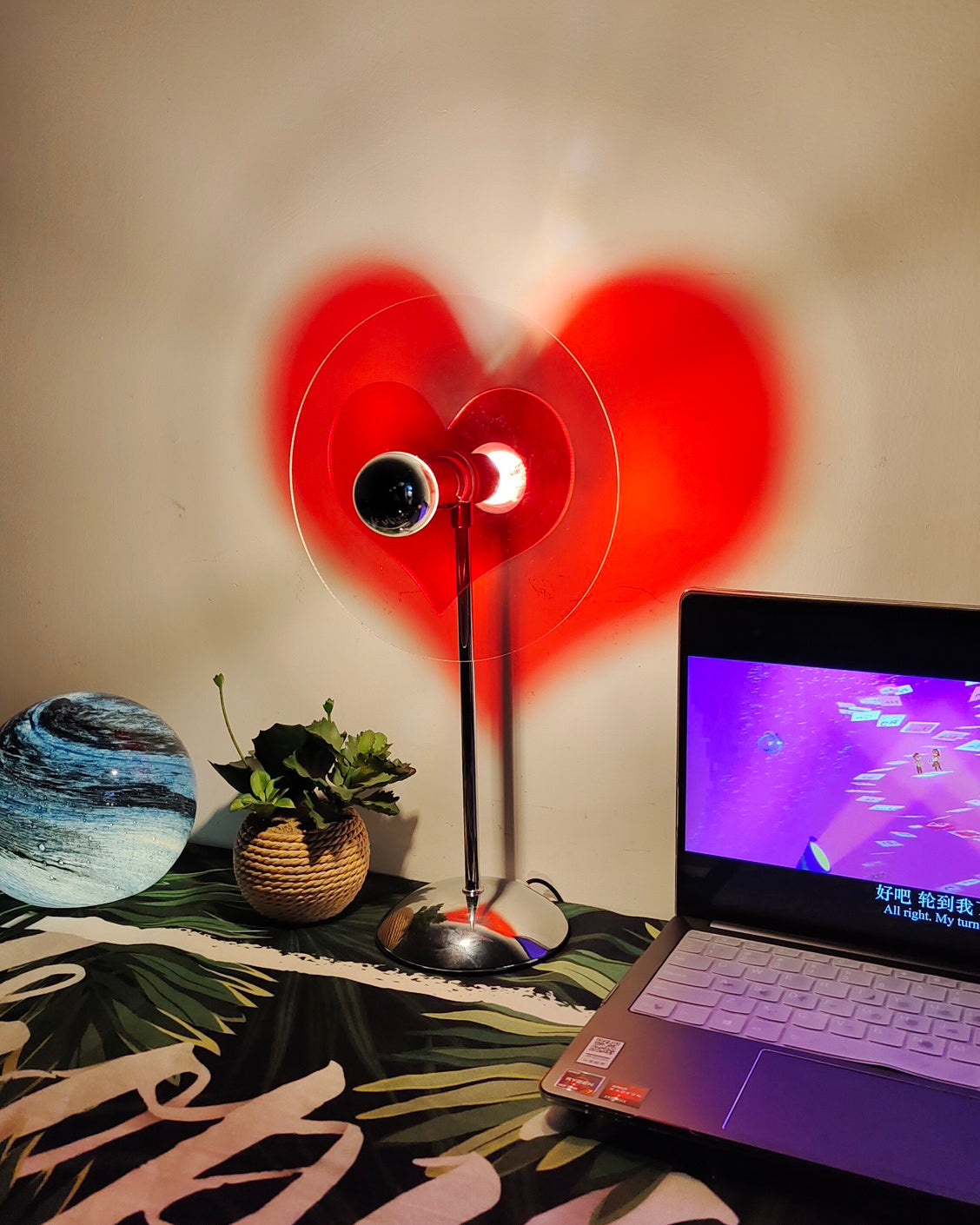 Rechargeable LED Table Lamp with Metal Shade
