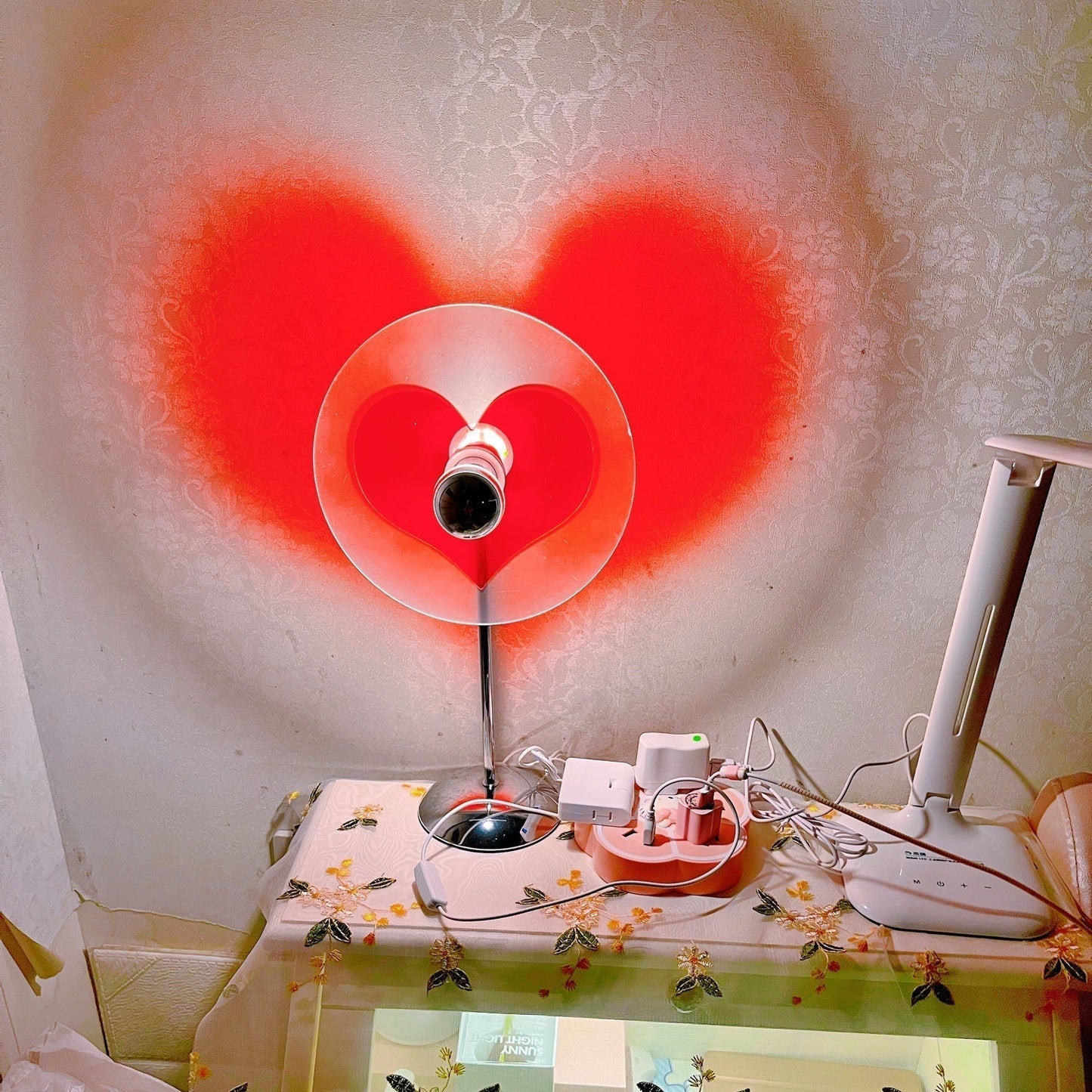 Rechargeable LED Table Lamp with Metal Shade