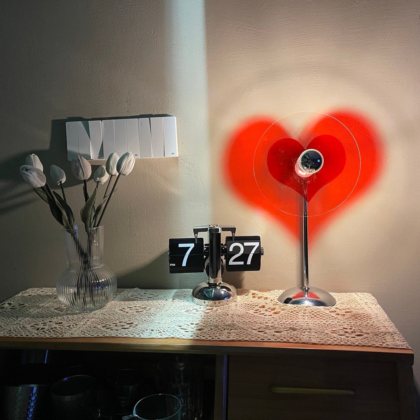 Rechargeable LED Table Lamp with Metal Shade