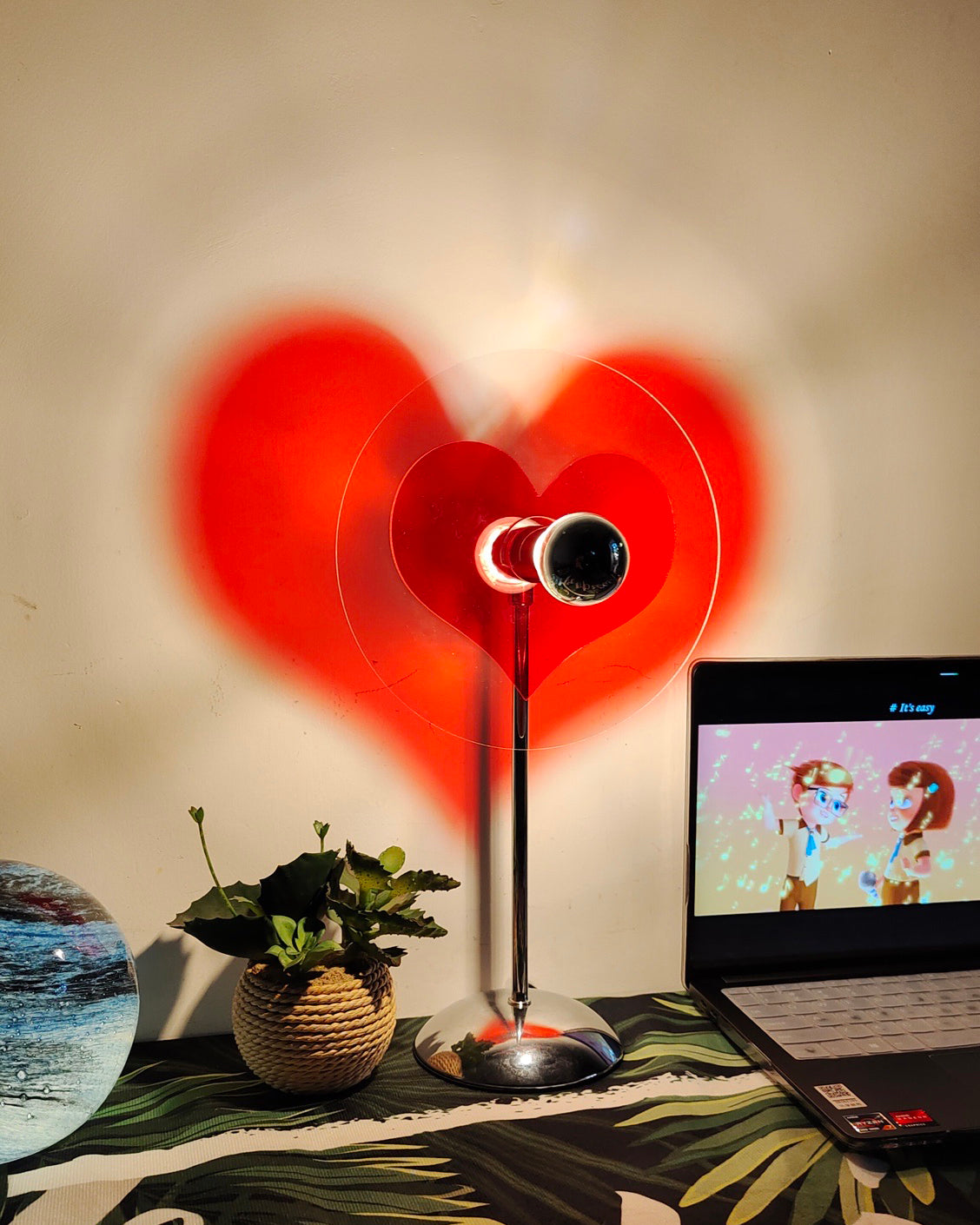 Rechargeable LED Table Lamp with Metal Shade