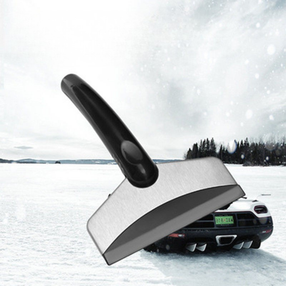 Compact Windshield Ice Scraper with Non-Slip Grip