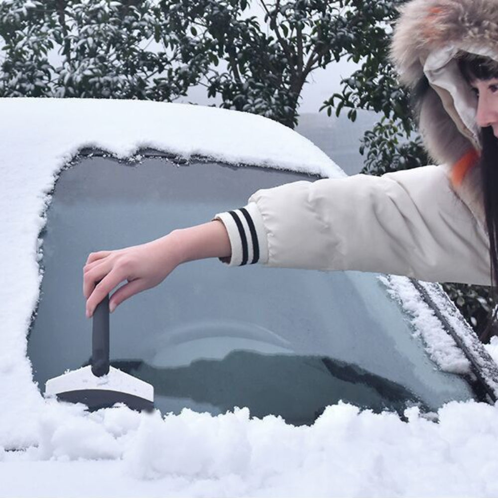 Compact Windshield Ice Scraper with Non-Slip Grip