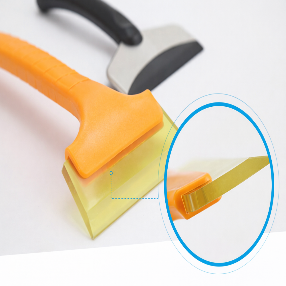 Compact Windshield Ice Scraper with Non-Slip Grip