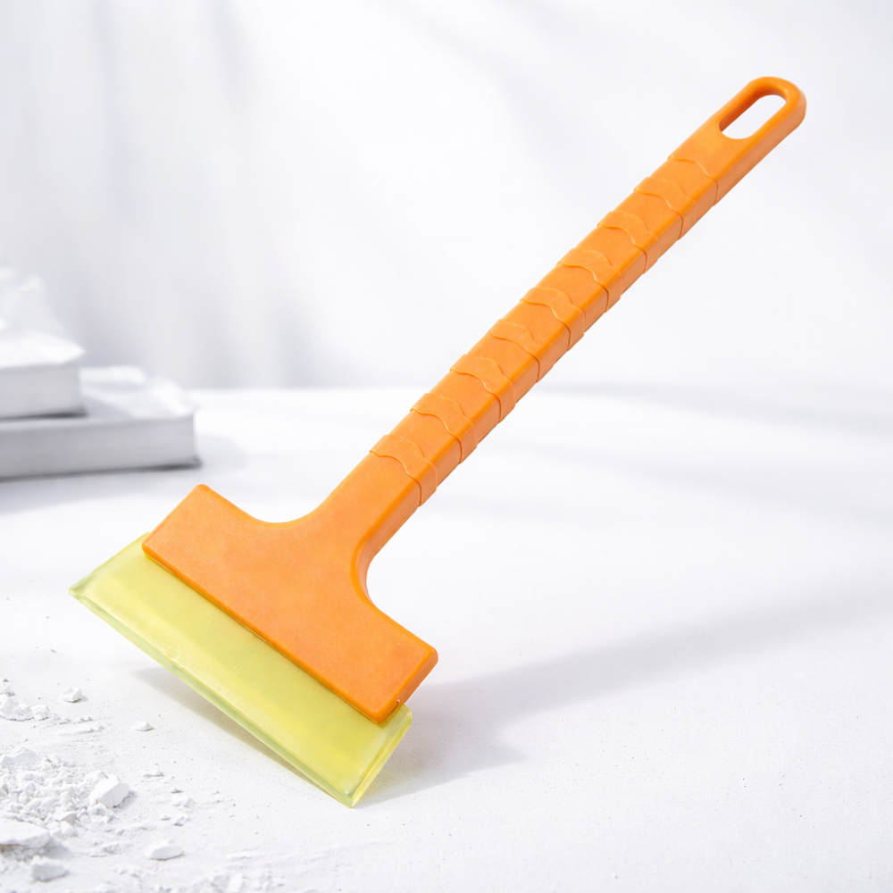 Compact Windshield Ice Scraper with Non-Slip Grip