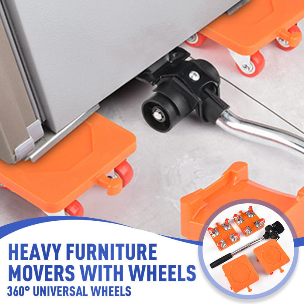 Furniture Moving Set with 360° Rotating Wheels and Non-Slip Design