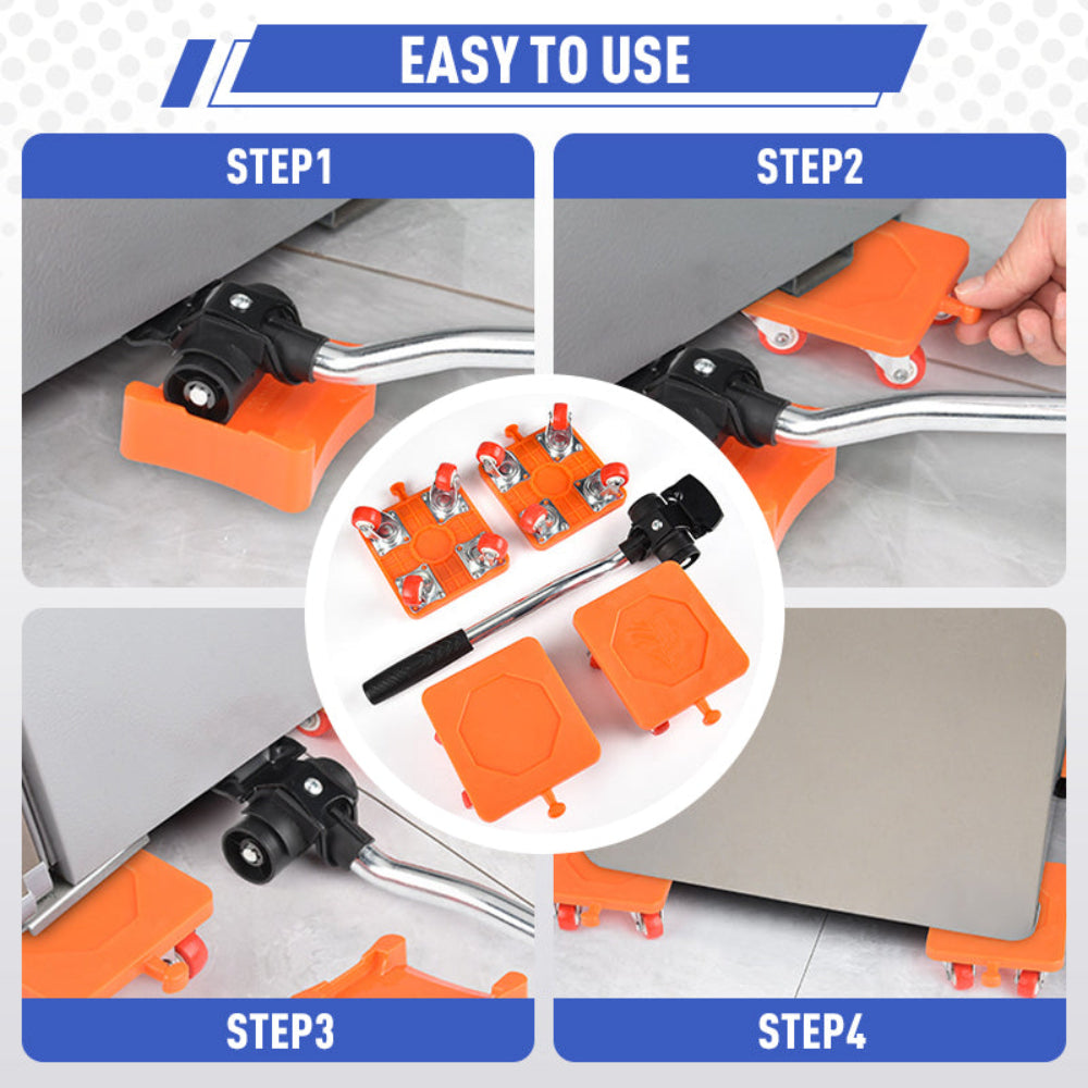 Furniture Moving Set with 360° Rotating Wheels and Non-Slip Design