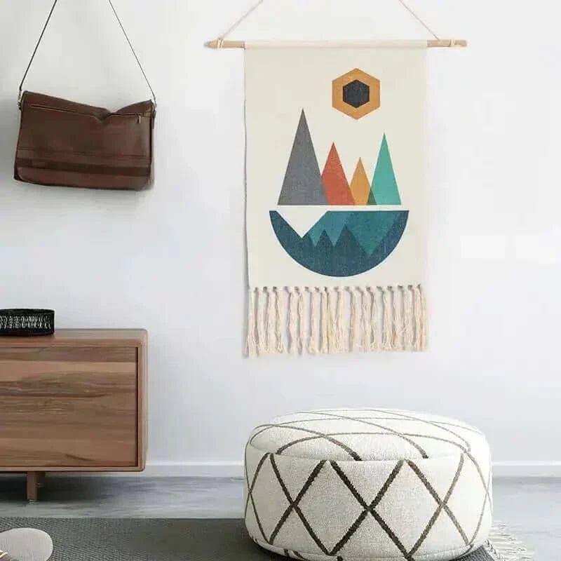 Boho Cotton Macrame Wall Hanging Rug