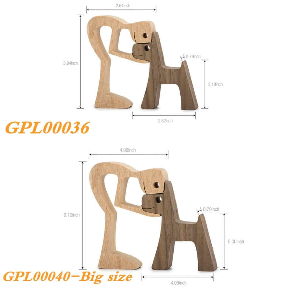 Danish Hand-Carved Wooden Animal Ornaments