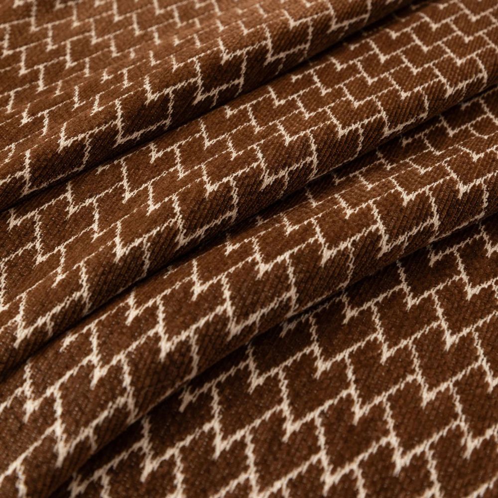 Chenille Zigzag Sofa Cover with Tassel Fringe