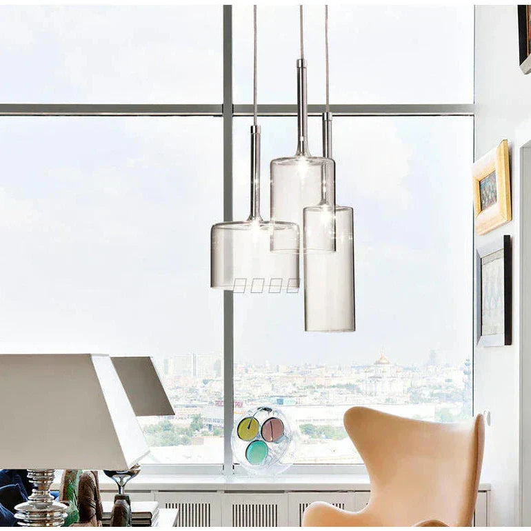 Glass Pendant Light for Dining Table - Modern Chic Design