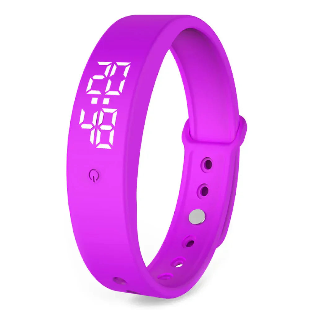 Waterproof Smartwatch with Vibration Alarm and Fitness Tracking