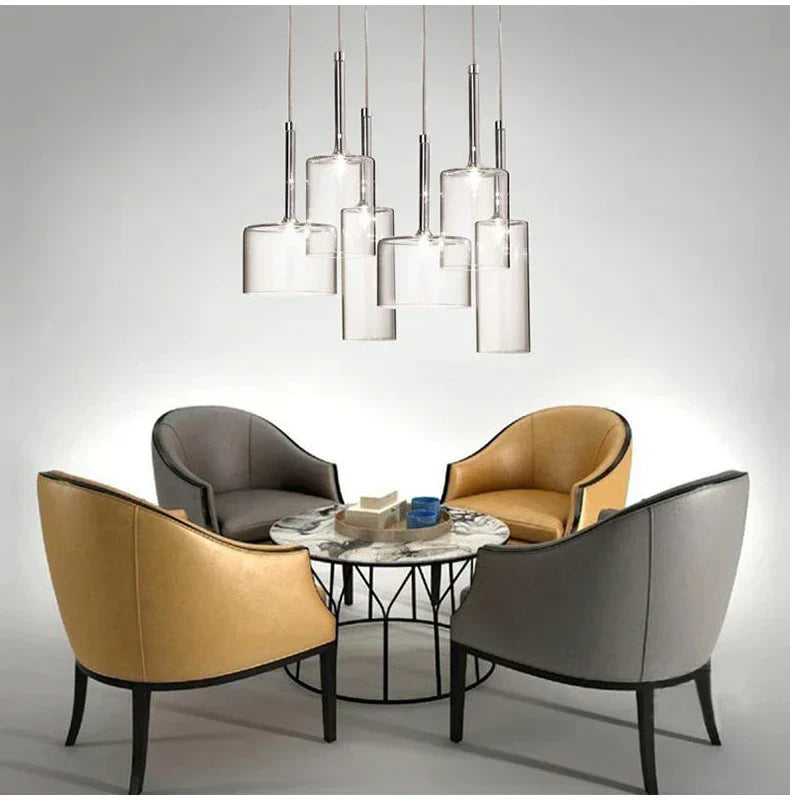 Glass Pendant Light for Dining Table - Modern Chic Design