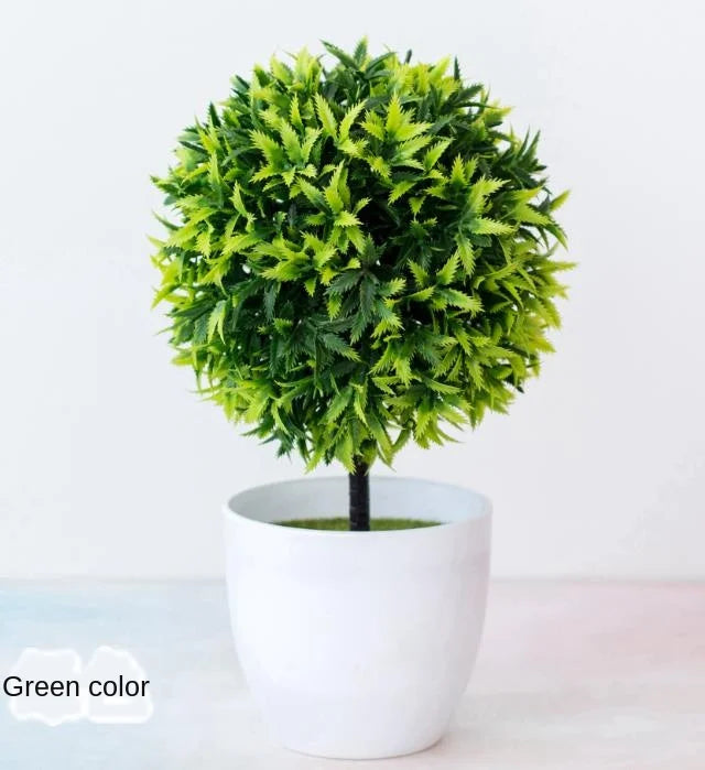 Mini Plastic Bonsai Tree for Desk Decor