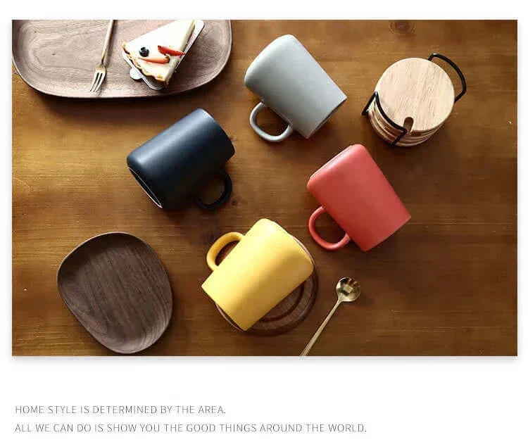 Extra-Large Stoneware Coffee Mug 15 oz in Brown or Gray