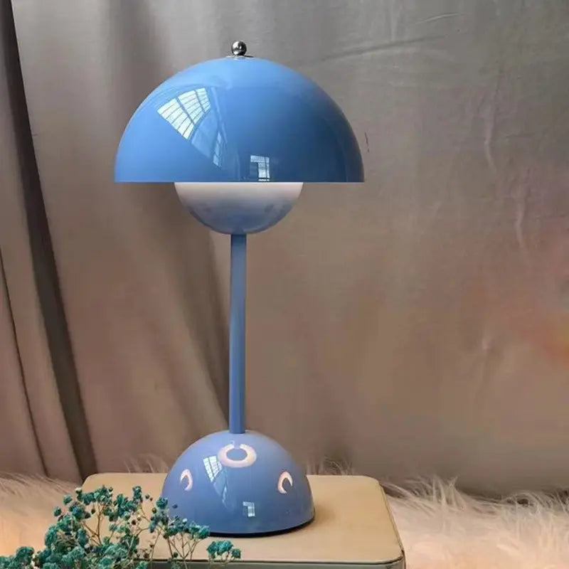 Cordless Modern Mushroom Table Lamp with Eco-Friendly LED