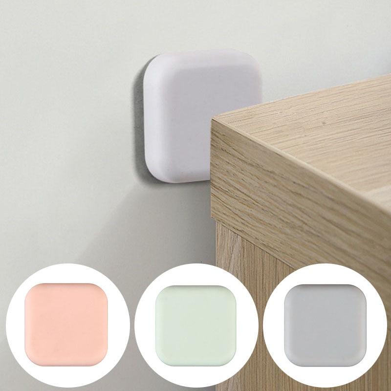 Silicone Door Stopper with Self-Adhesive Shock Absorption