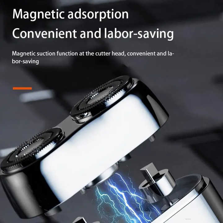Dual Rotary Waterproof Electric Shaver with Quick Charge