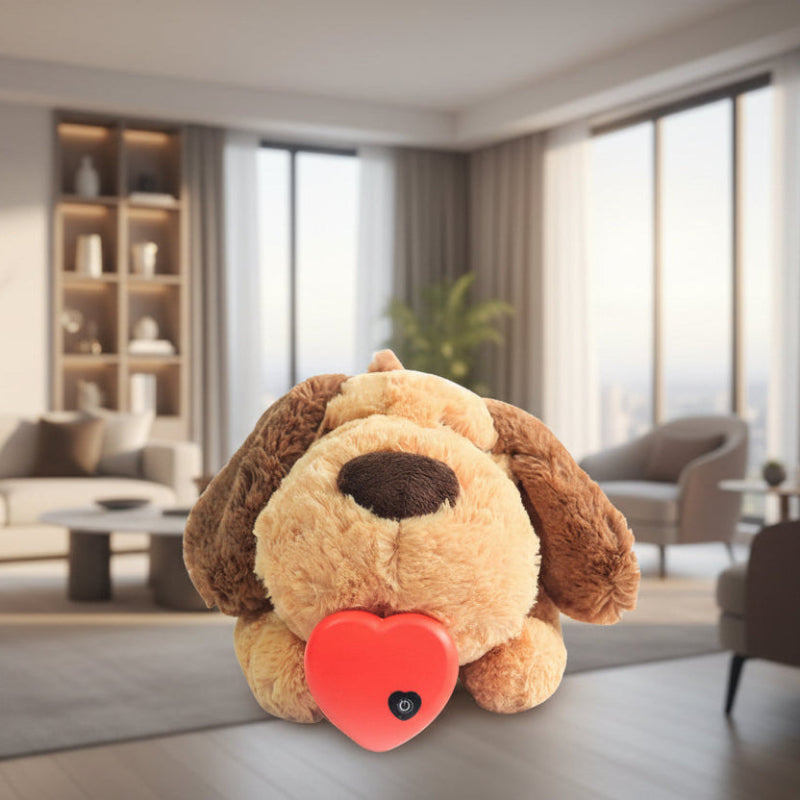 Heartbeat Plush Toy for Puppies - Soothing Cuddle Companion