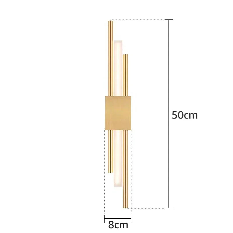 Dual-Headed Modern LED Wall Lamp with Adjustable Color Temperature