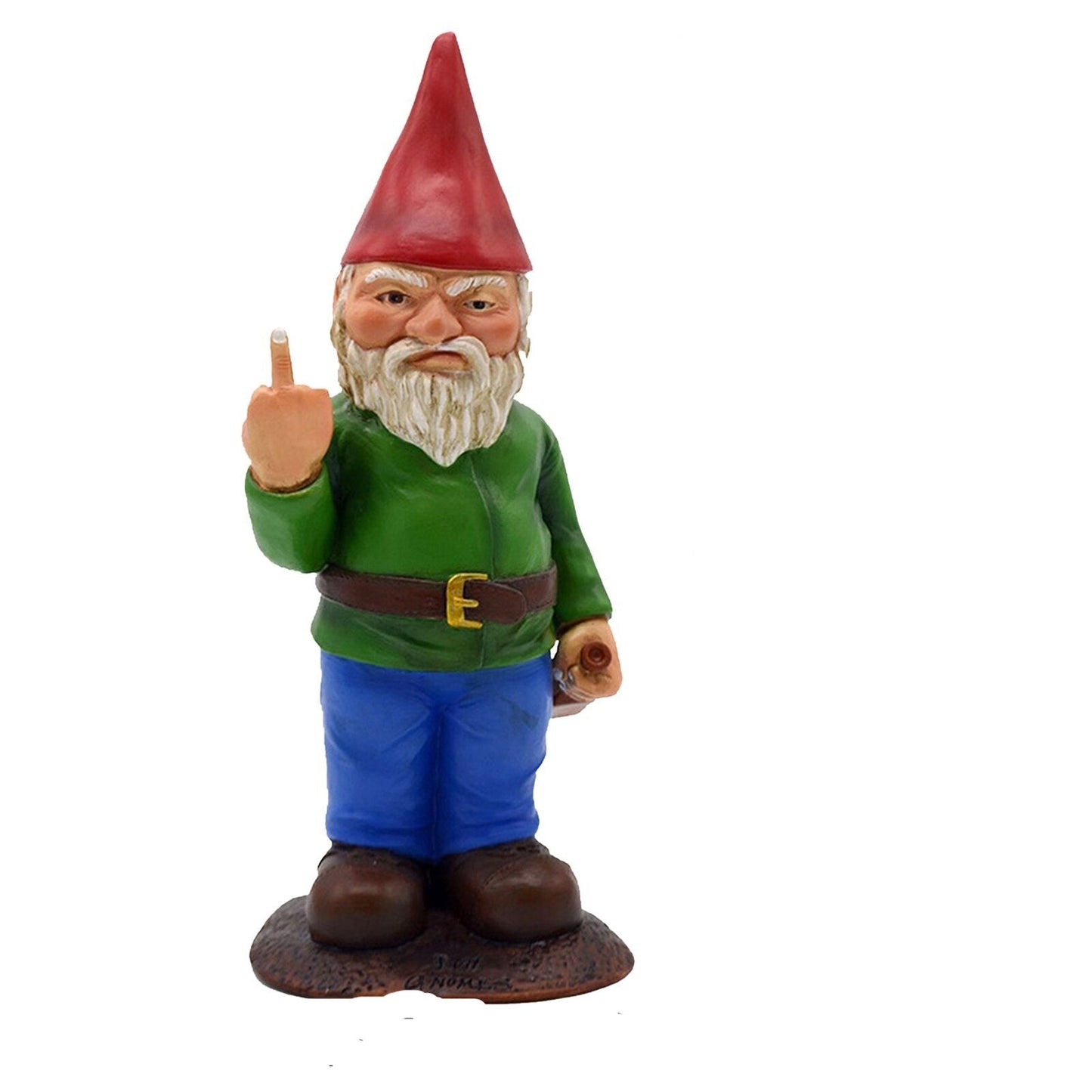 Surfboard Garden Gnome Statue - Playful Outdoor Decor