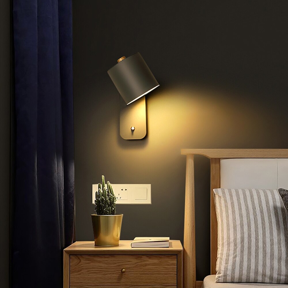 Adjustable Modern LED Wall Lamp with Built-In Switch