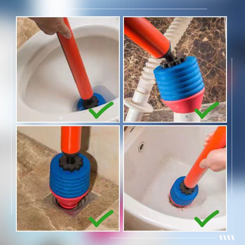High-Pressure Air Toilet Plunger for Quick Clog Removal