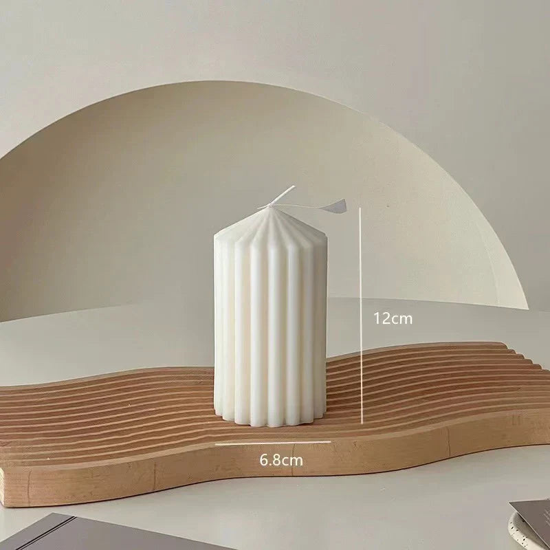 Artisanal Soy Wax Scented Candle in Wooden Vessel