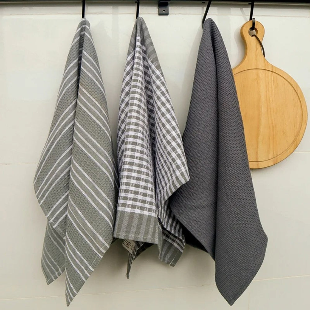 Quick-Dry Microfiber Kitchen Tea Towels Set of 3