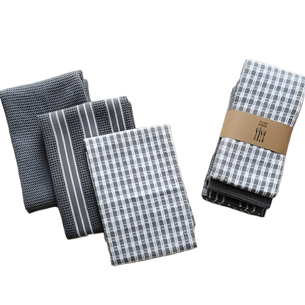 Quick-Dry Microfiber Kitchen Tea Towels Set of 3