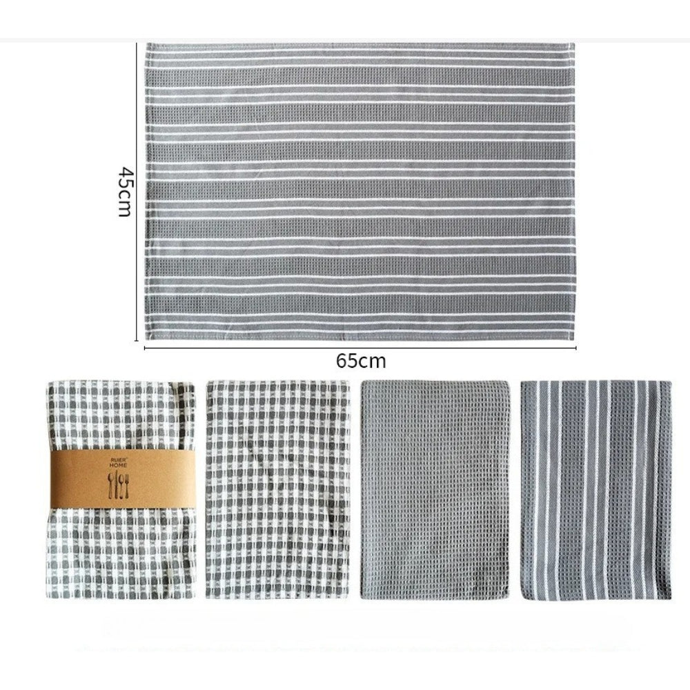 Quick-Dry Microfiber Kitchen Tea Towels Set of 3