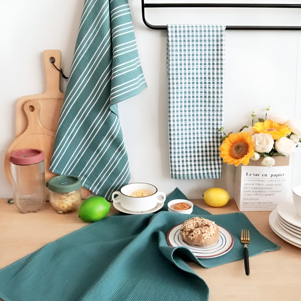 Quick-Dry Microfiber Kitchen Tea Towels Set of 3