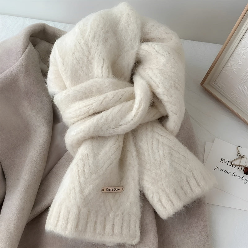 Plush Wool Winter Scarf for Cold Weather